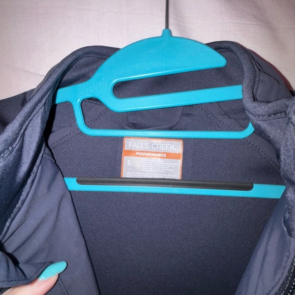 Falls Creek Blue Lightweight Performance Jacket with Zipper and Standing Collar - Picture 2 of 11